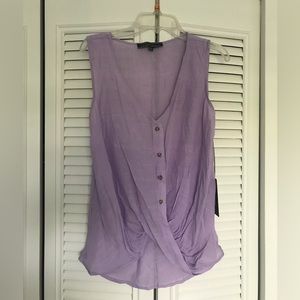 Love University lavender blouse, small